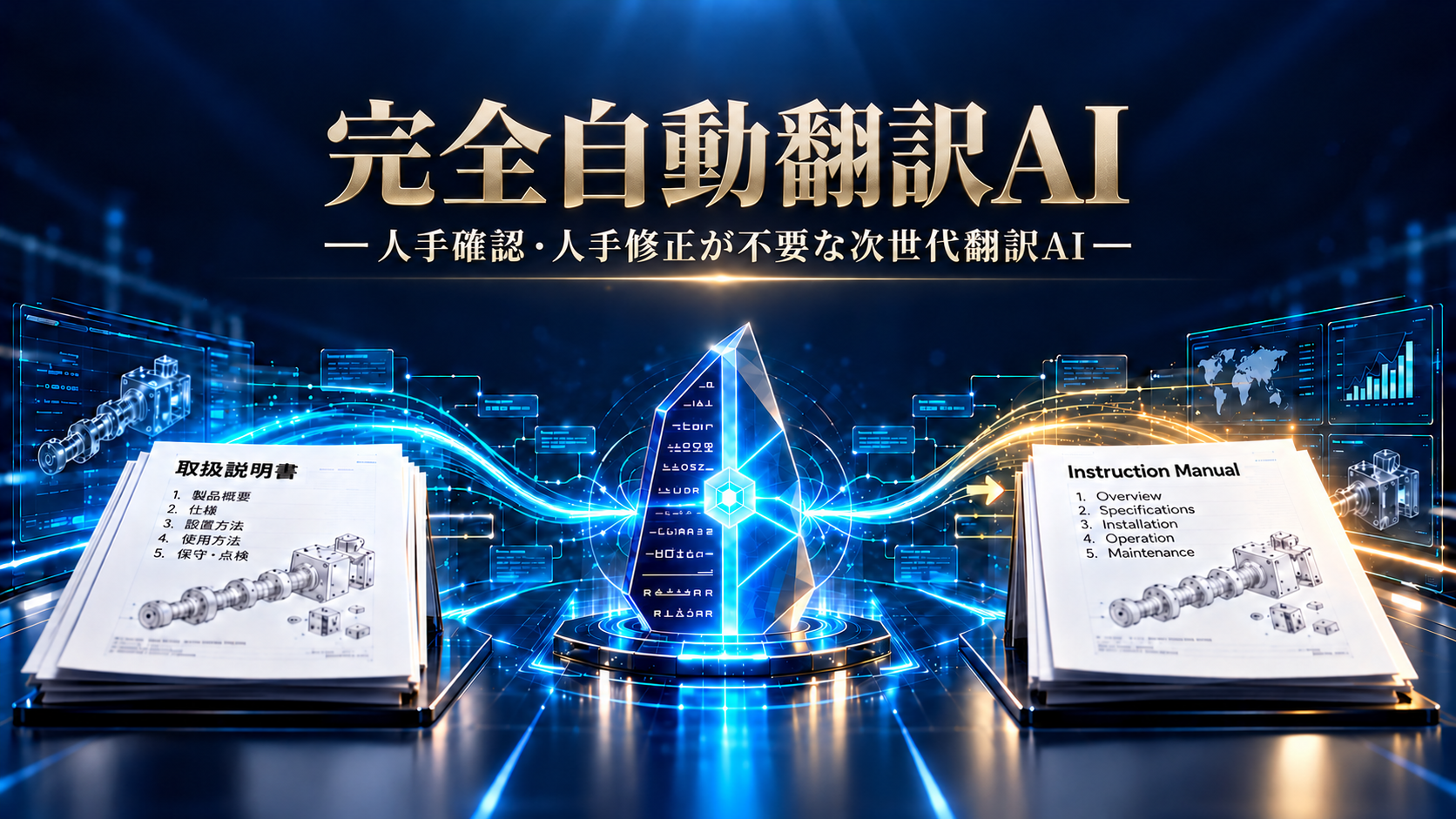 完全自動翻訳AI — 人手確認・人手修正が不要な次世代翻訳AI